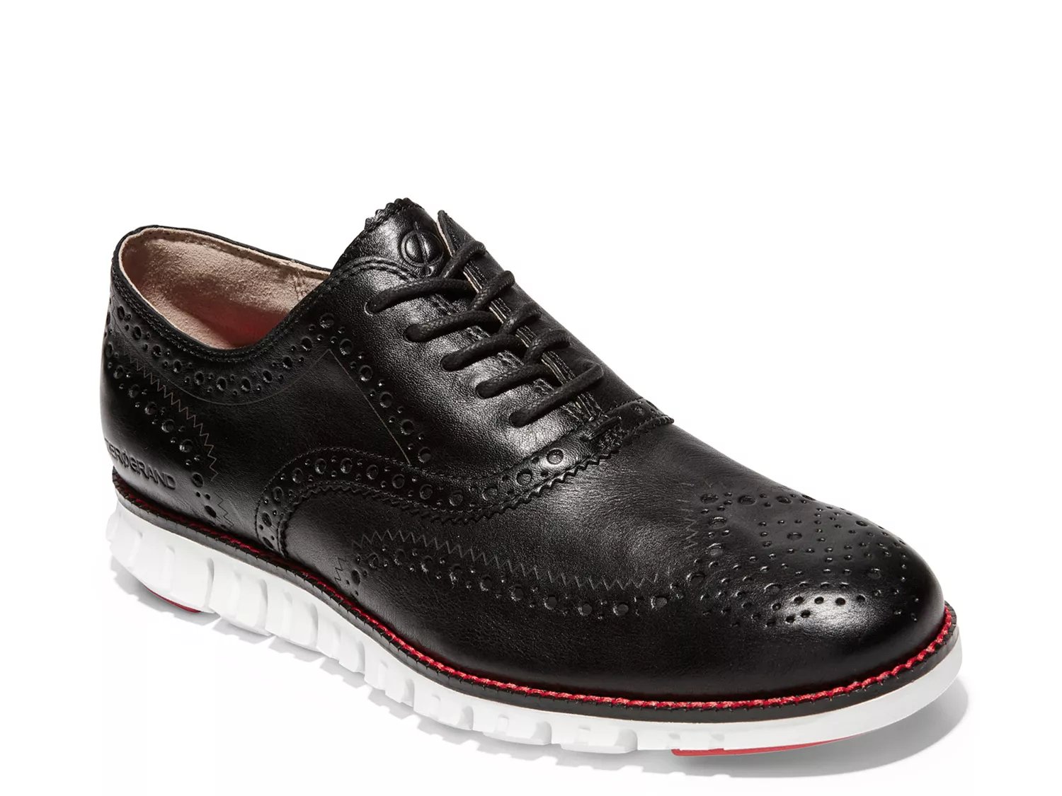 cole haan zerogrand wingtip oxford blue