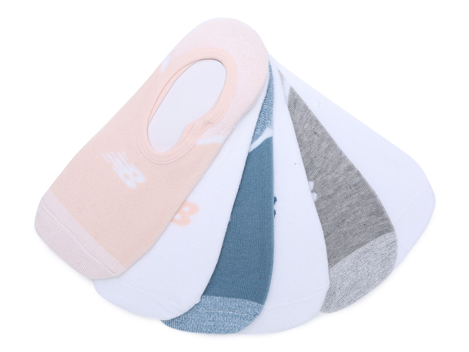 New Balance Color Block Women's No Show Liners - 6 Pack - Free