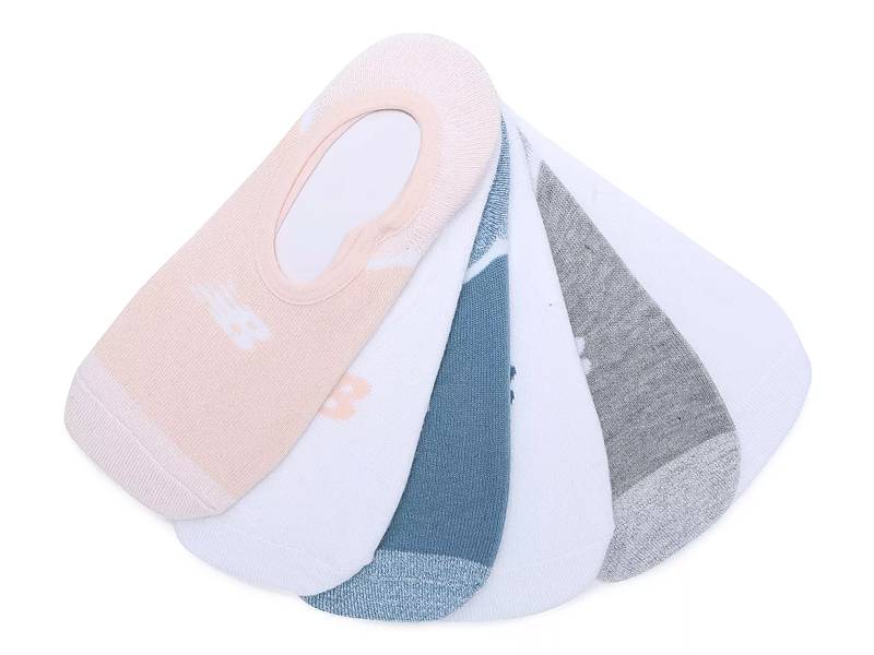 Color Block Women's No Show Liners - 6 Pack