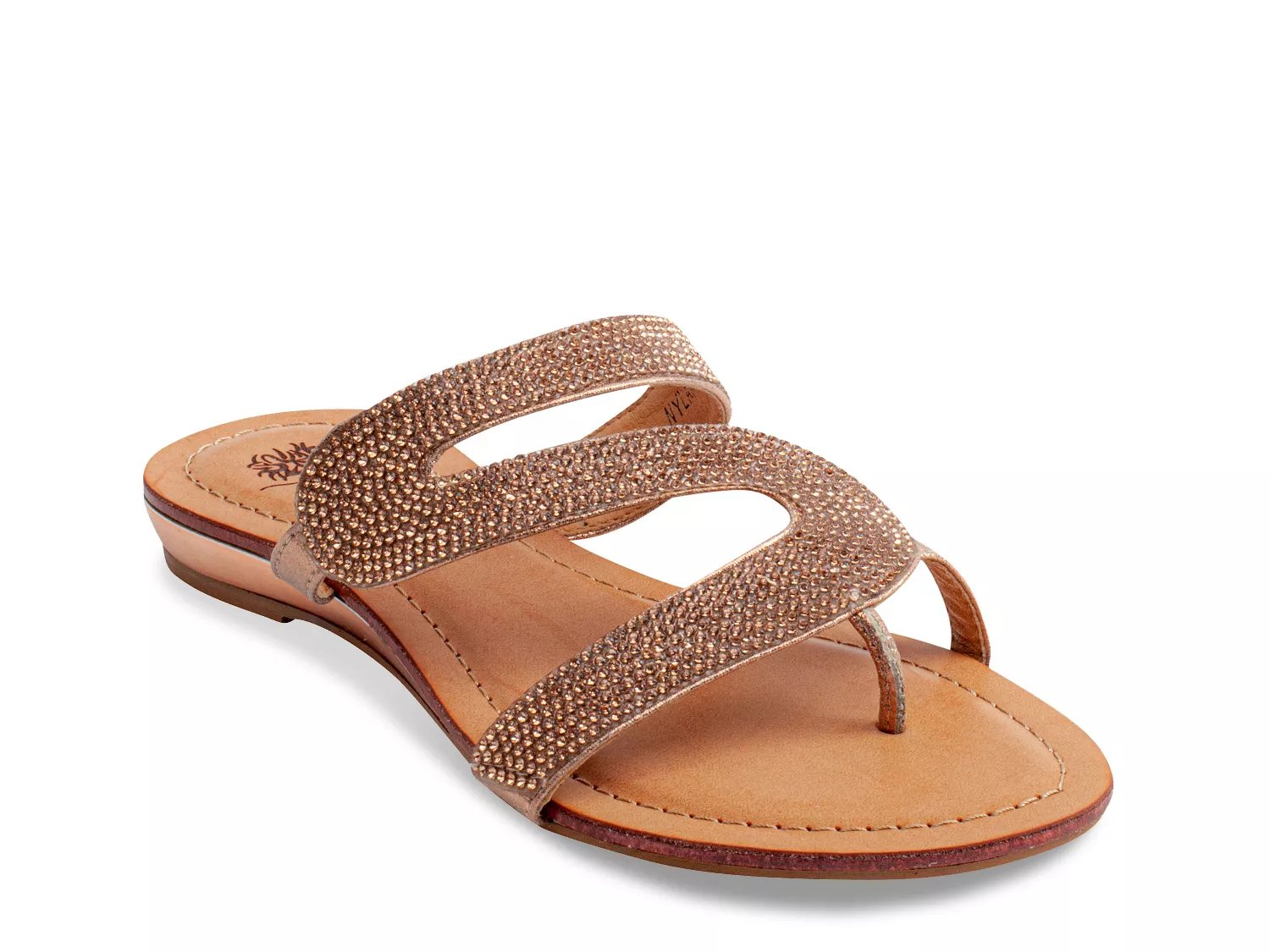 Dsw gold hot sale flat sandals