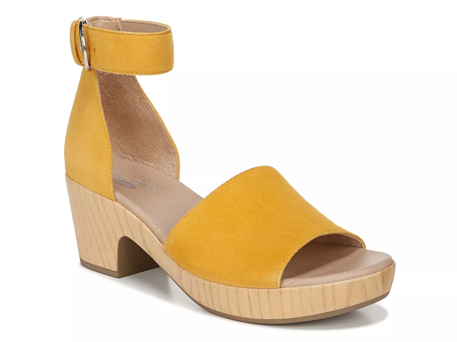 dr scholl's yellow sandals