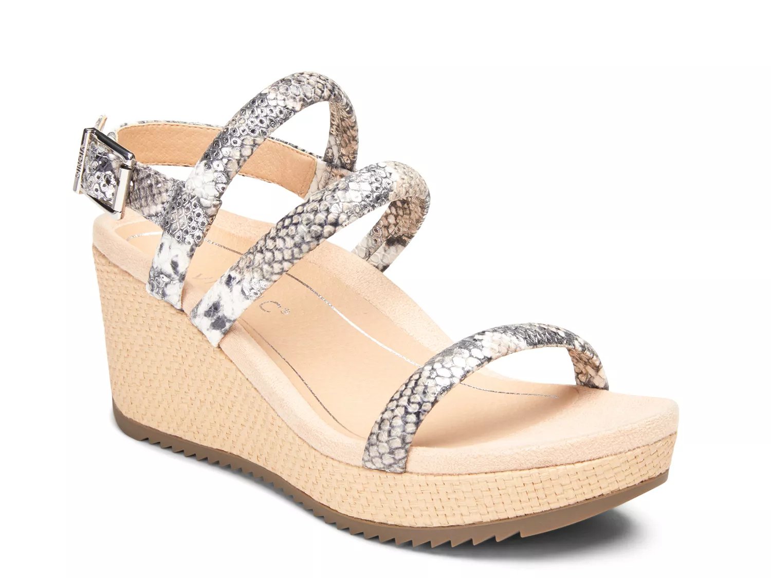 vionic white wedge sandals