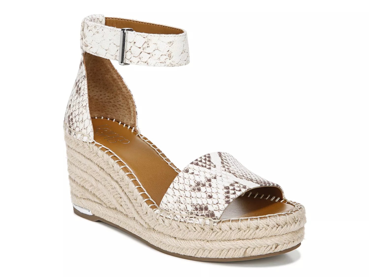 franco sarto clemens espadrille wedge sandal leopard