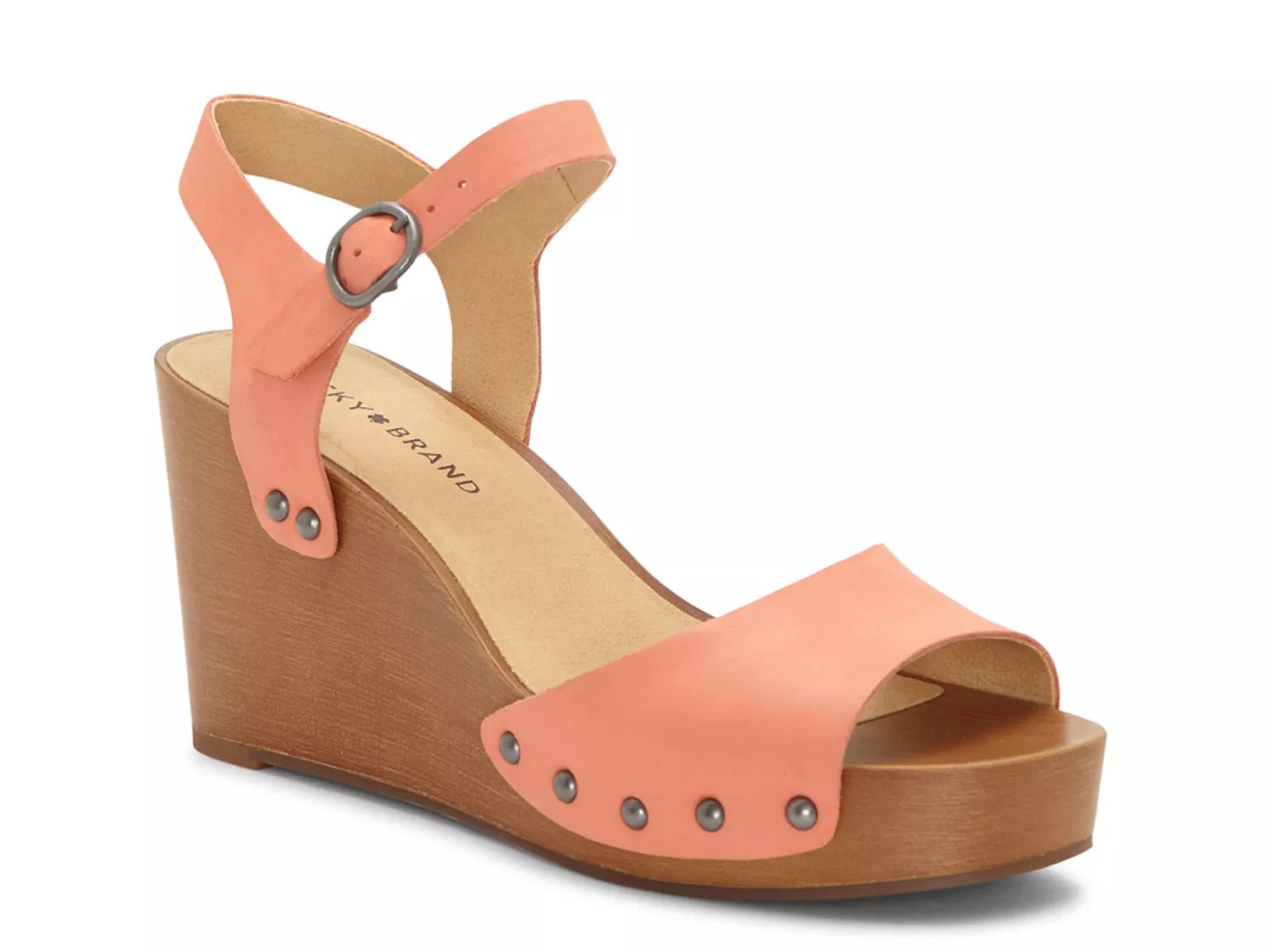 salmon colored sandals