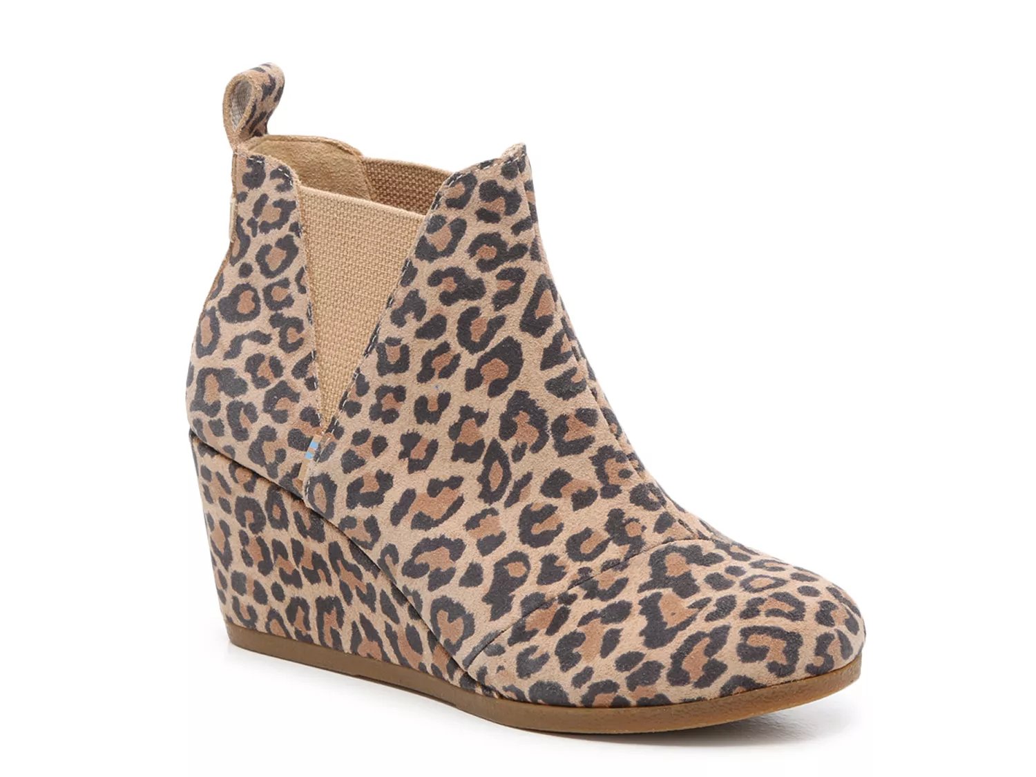 toms leopard wedges