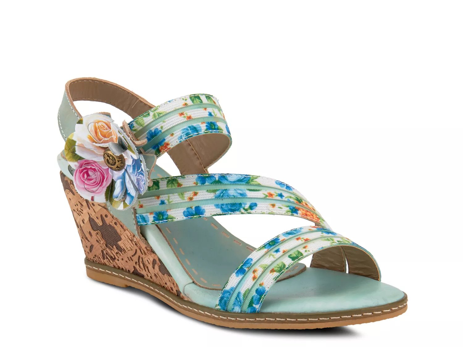 david tate swan wedge sandal