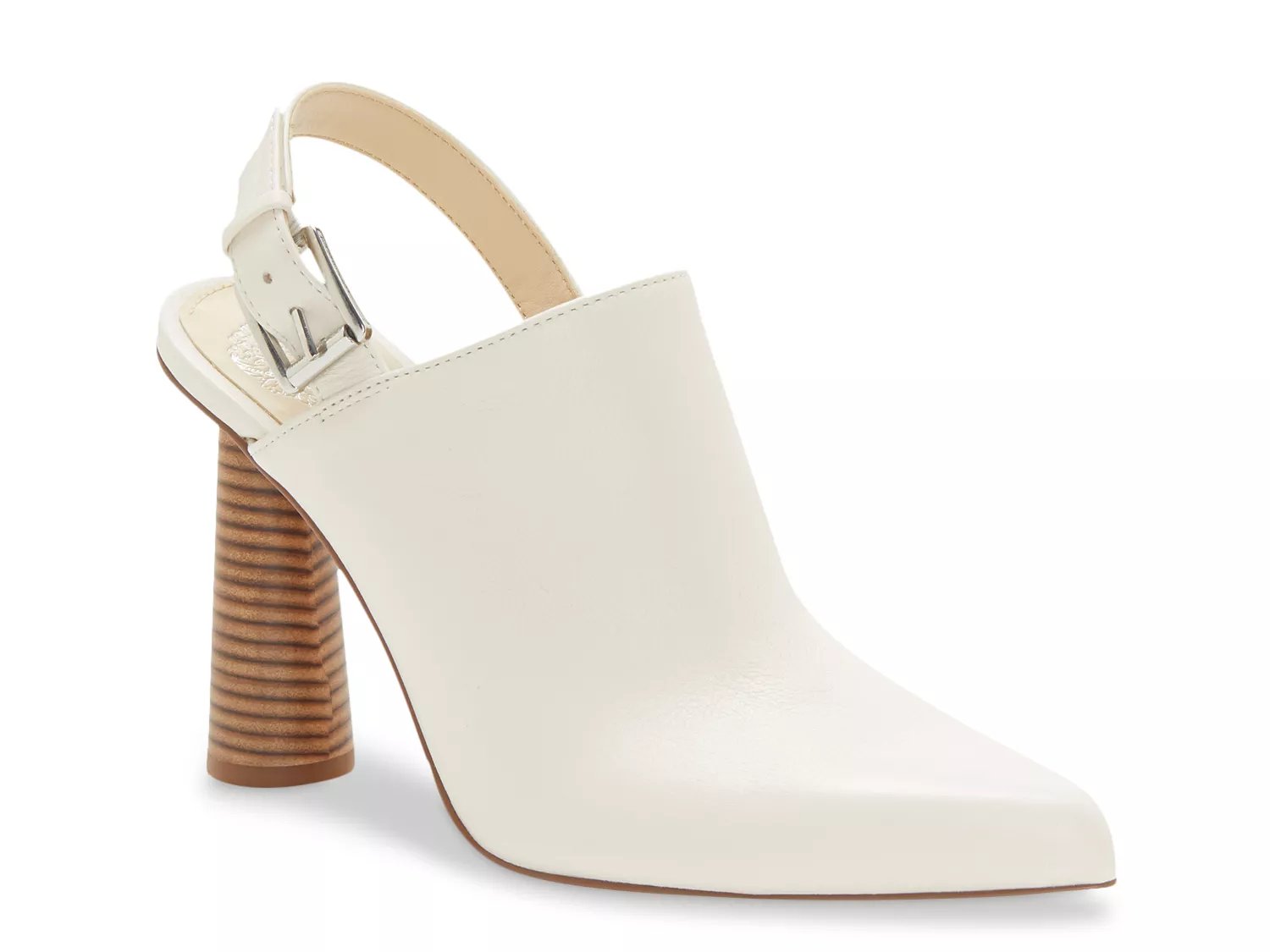 White Pointed/Almond Mule Shoes | DSW