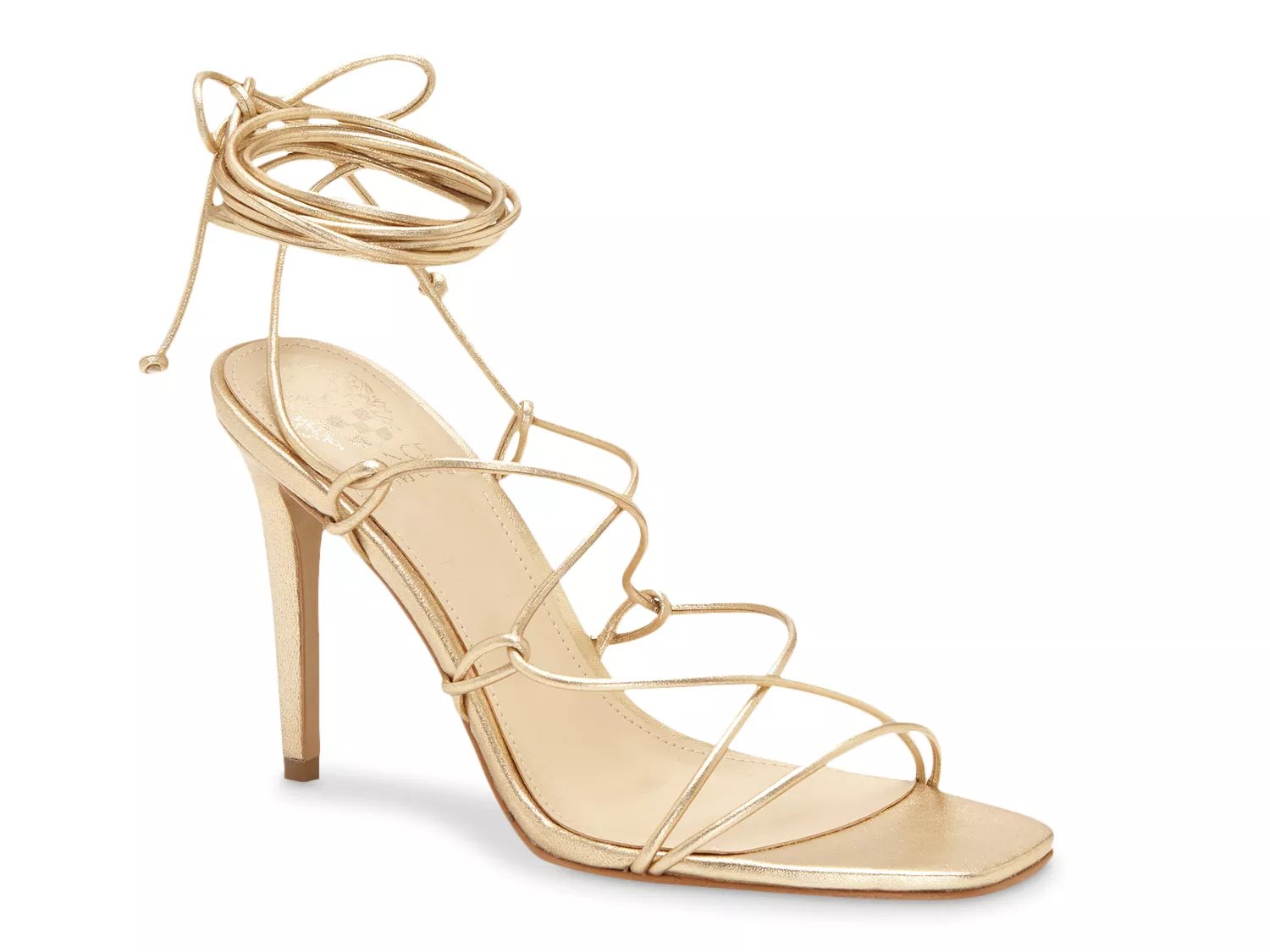 gold high heels dsw