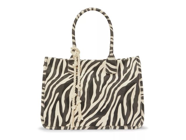 Vince camuto printed online canvas tote