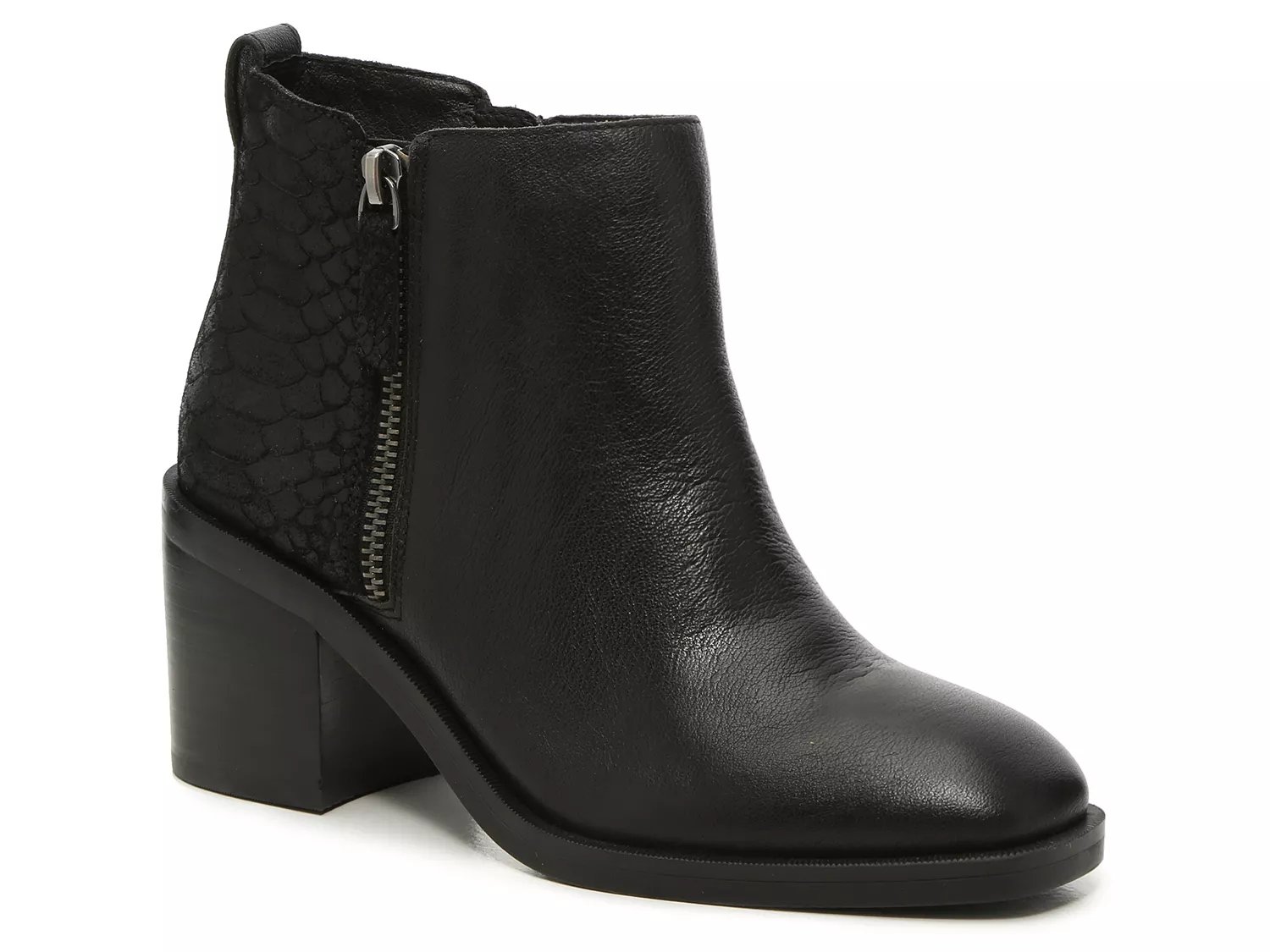 dsw black lace up booties