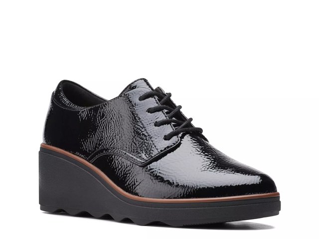 clarks mazy eastham black leather
