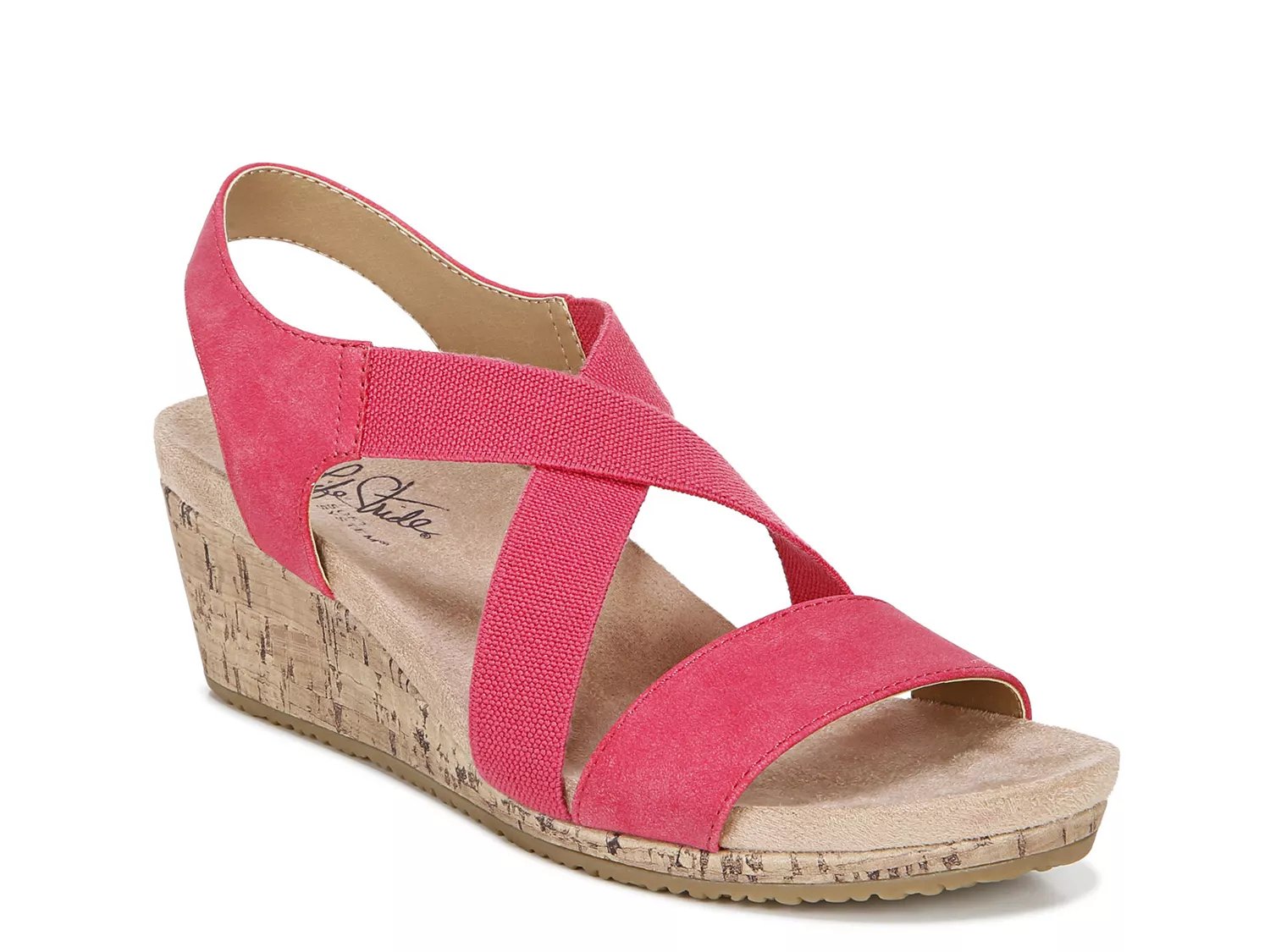 lifestride milly women's wedge sandals
