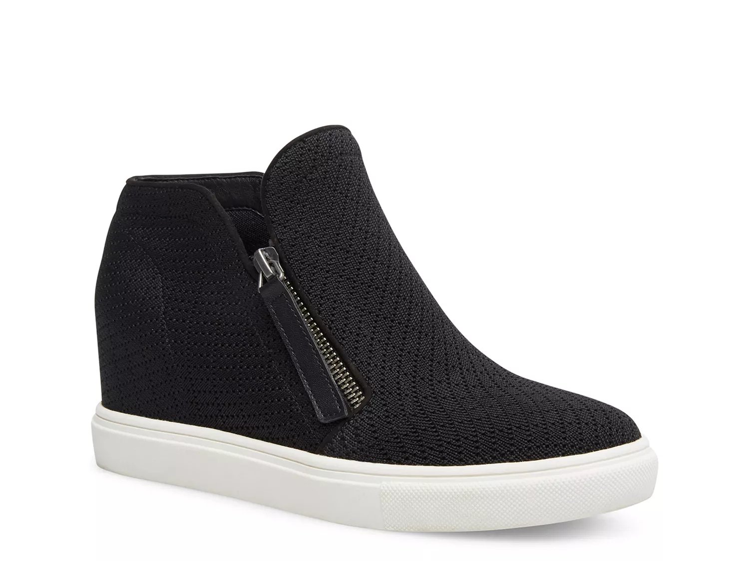 dsw black wedge sneakers
