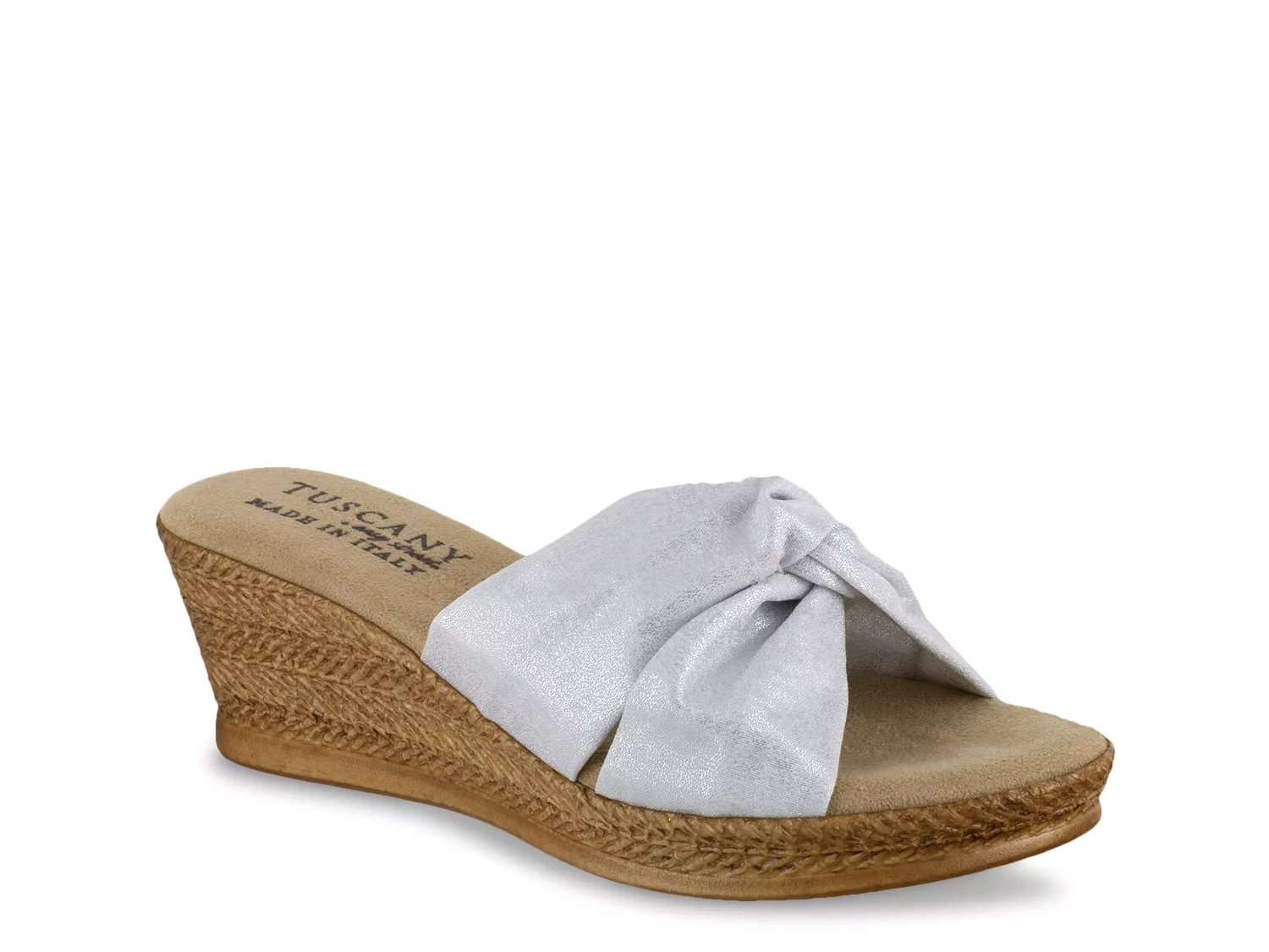 wide width silver wedges