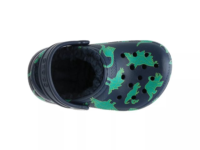 Kids lined cheap crocs