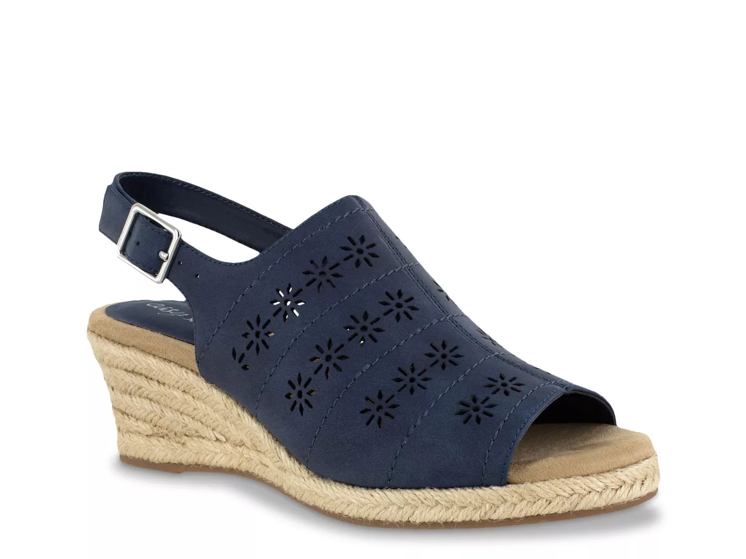 dsw navy wedge sandals