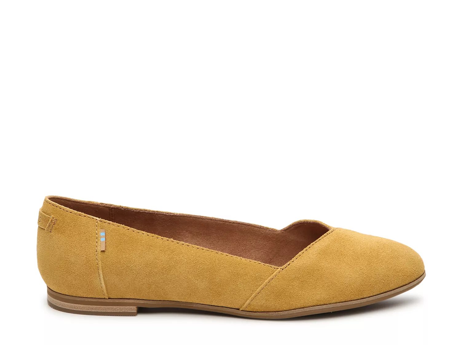 toms julie suede perforated flat