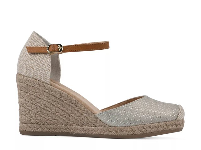 White Mountain Mamba Espadrille Wedge Sandal Free Shipping DSW