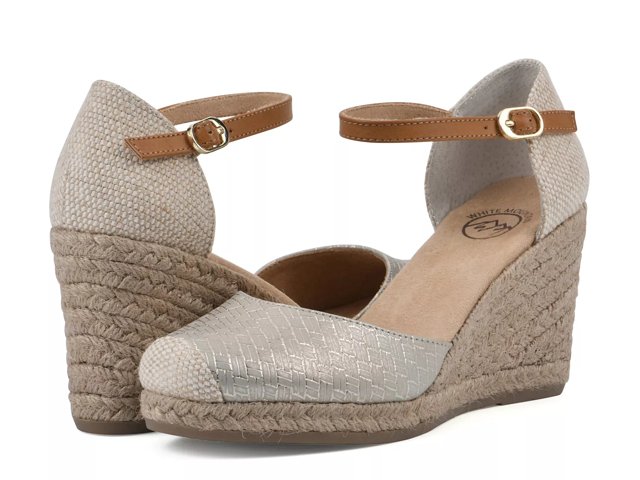 White mountain cisco espadrille wedge sandal best sale