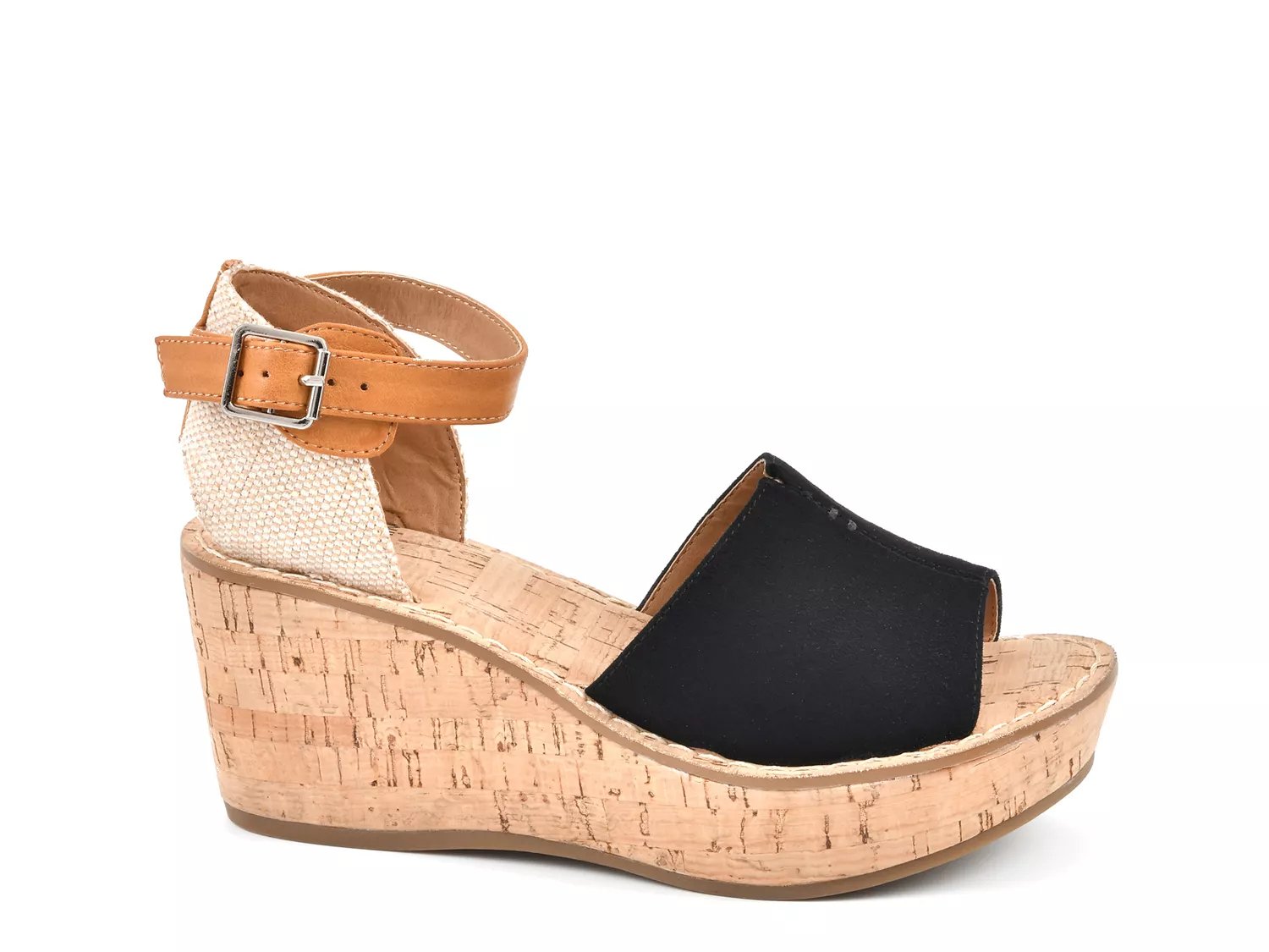 white mountain sandals wedge