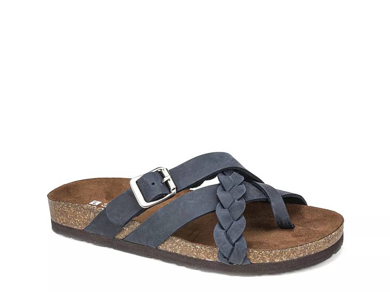 White mountain hot sale black sandals