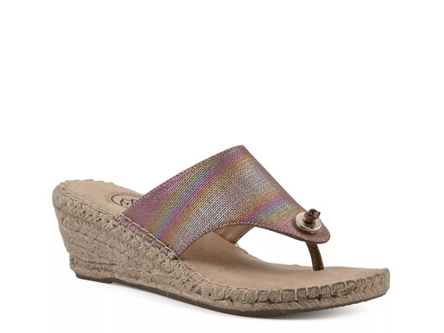 White Mountain Beachball Espadrille Wedge Sandal Free Shipping DSW