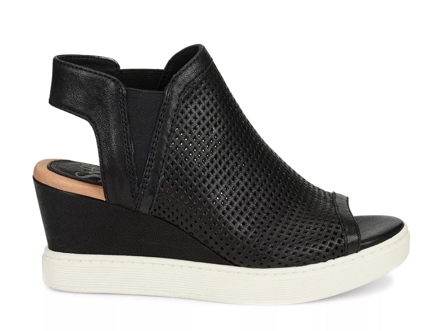 basima perforated wedge sandal