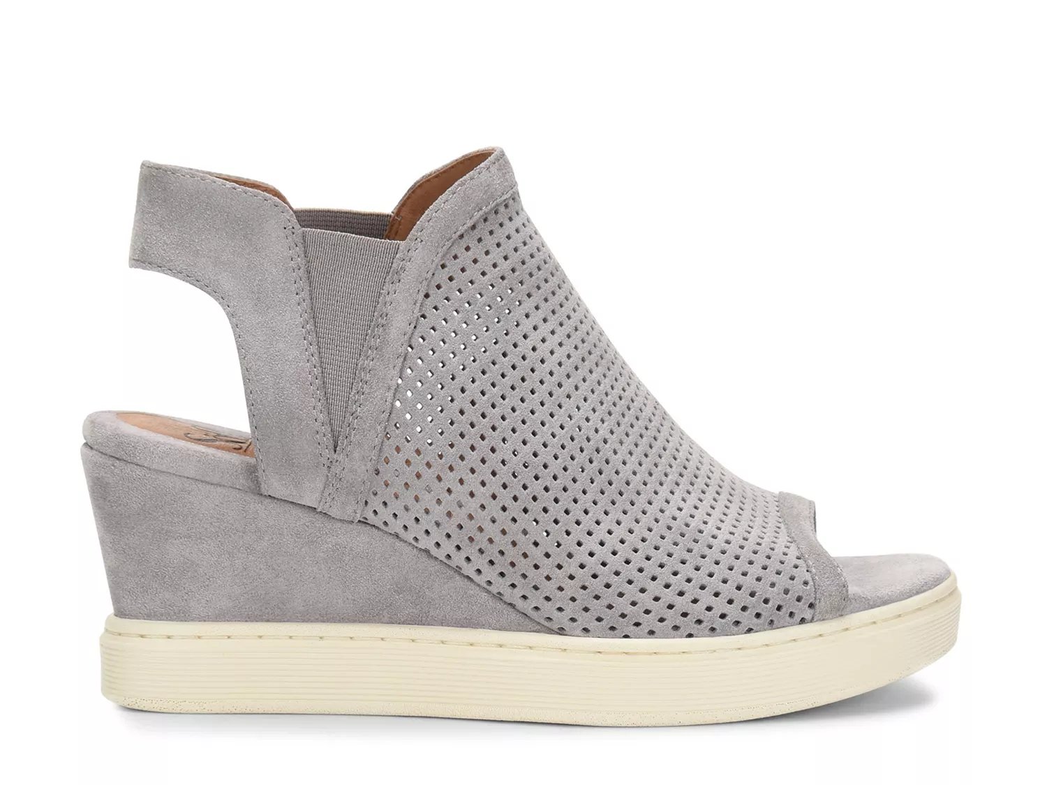 basima perforated wedge sandal