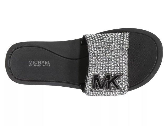 Michael Michael Kors MK Slide Sandal Women s Free Shipping DSW