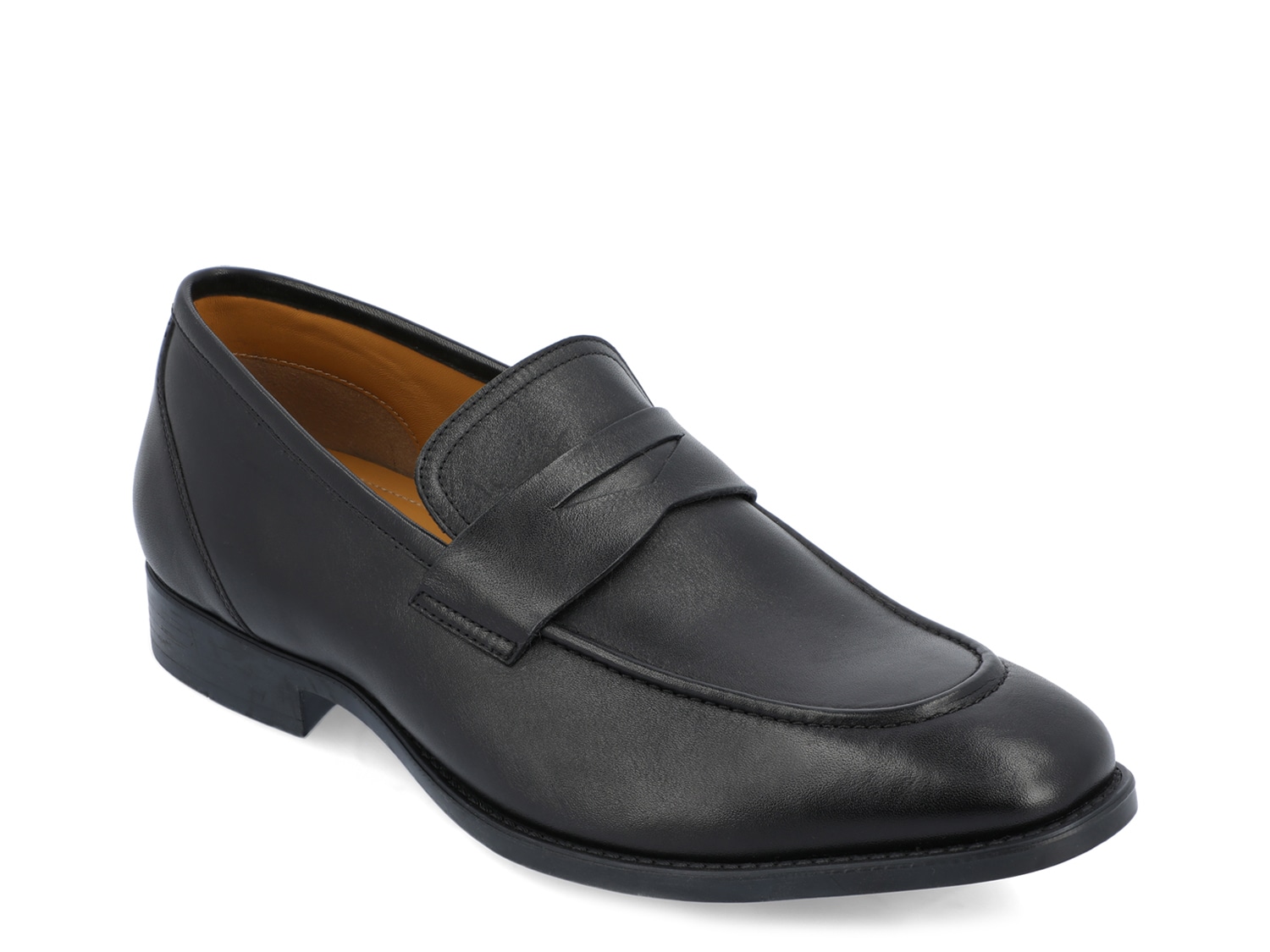 dsw loafers black