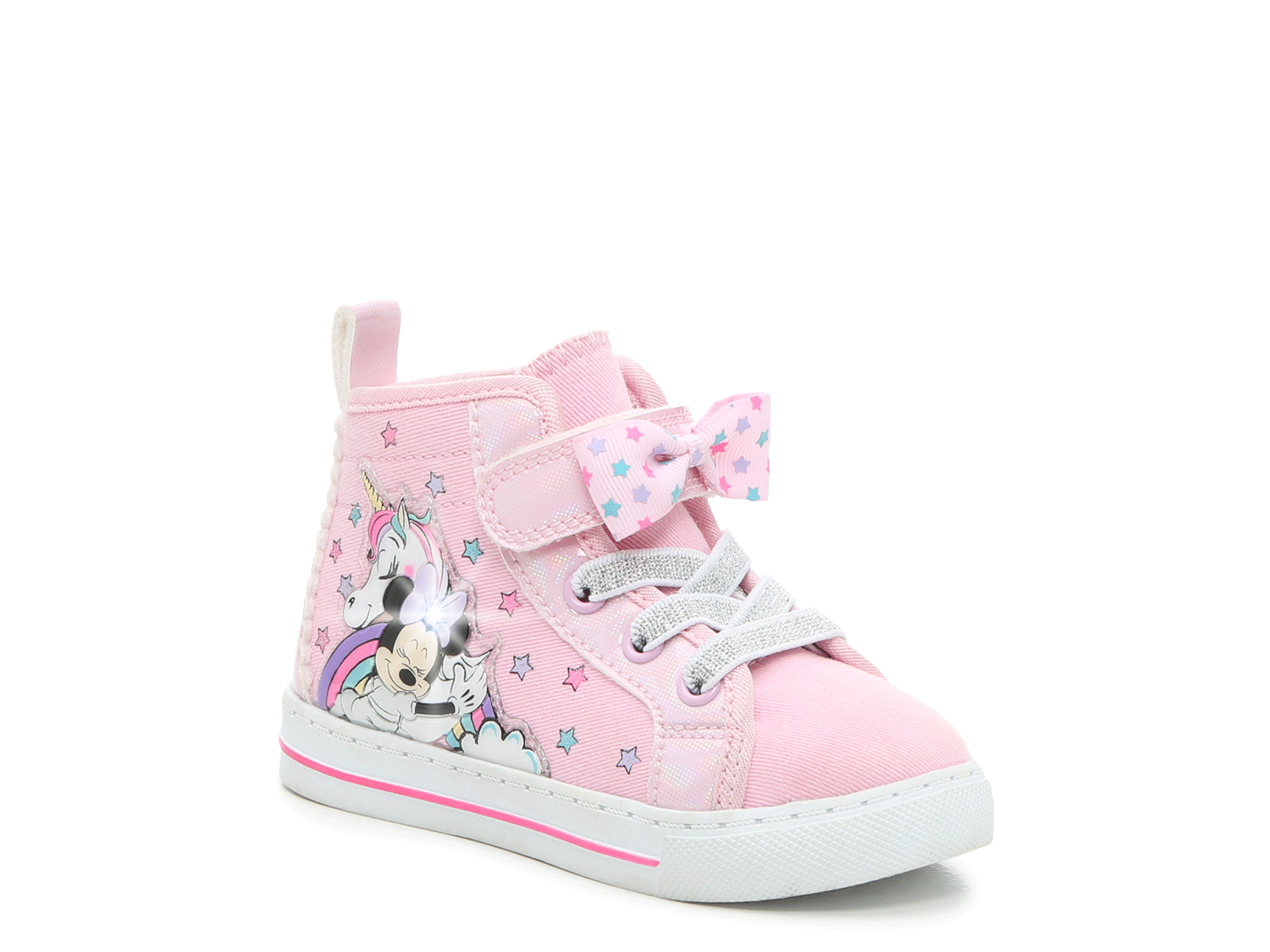 Little girl high top sneakers top