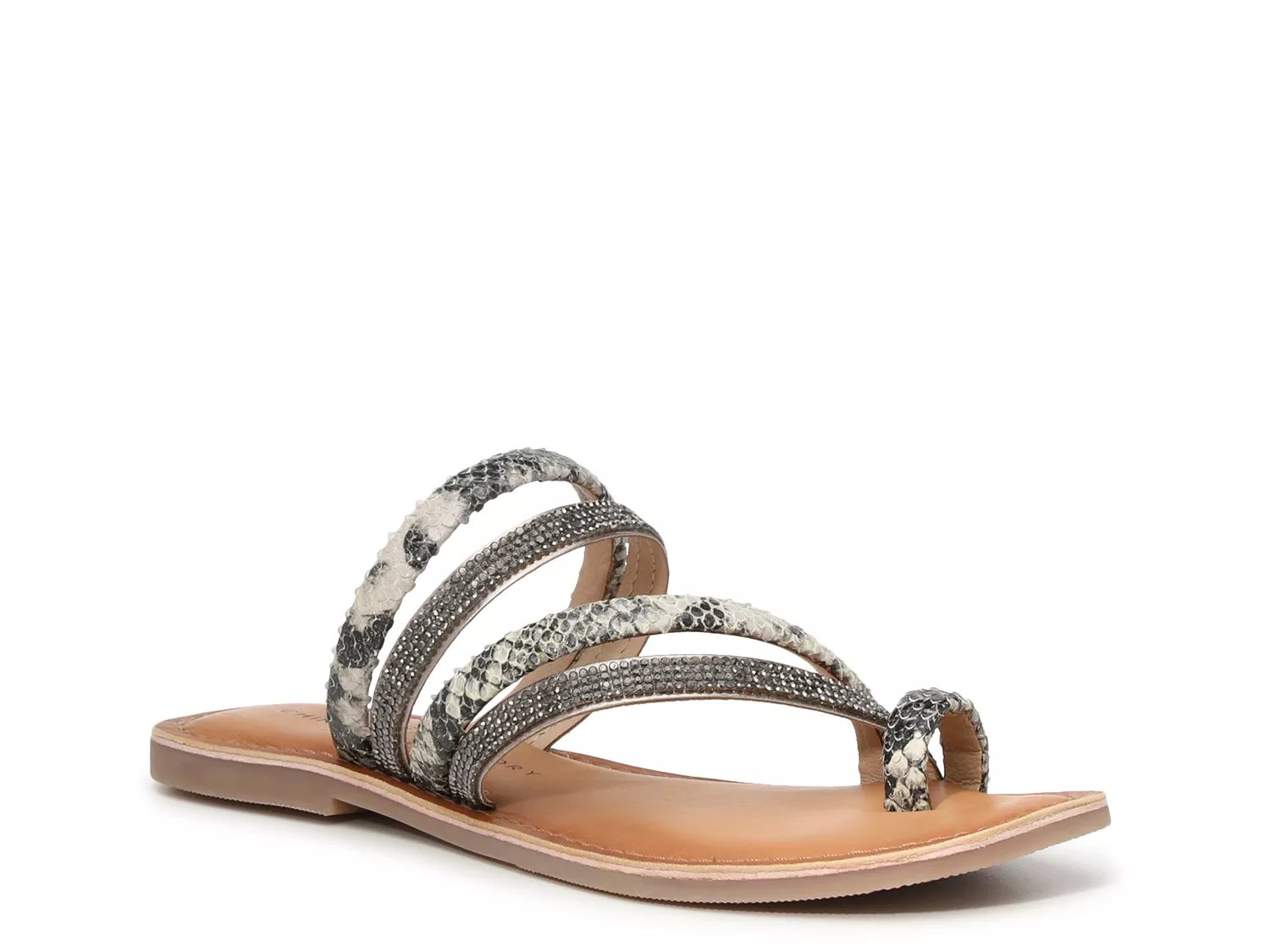 Chinese Laundry Gia Silver Sandals Thong Sandals