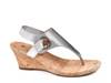 Aida Wedge Sandal Silver Metallic view