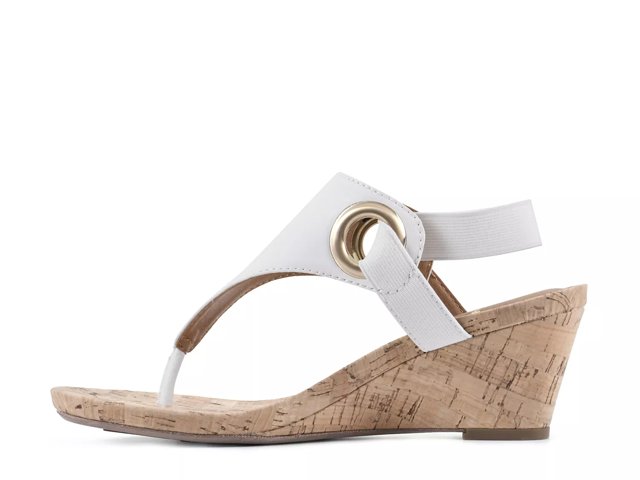 White mountain aida wedge sandal sales