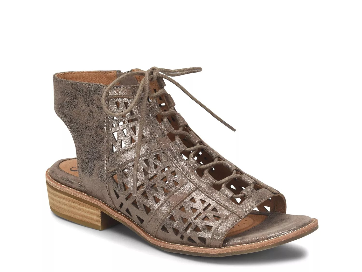 dsw metallic sandals