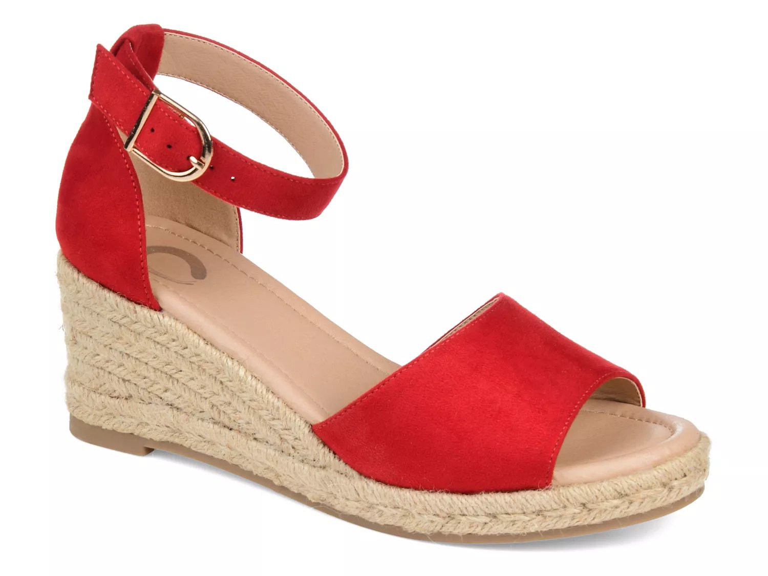 red wedge espadrilles