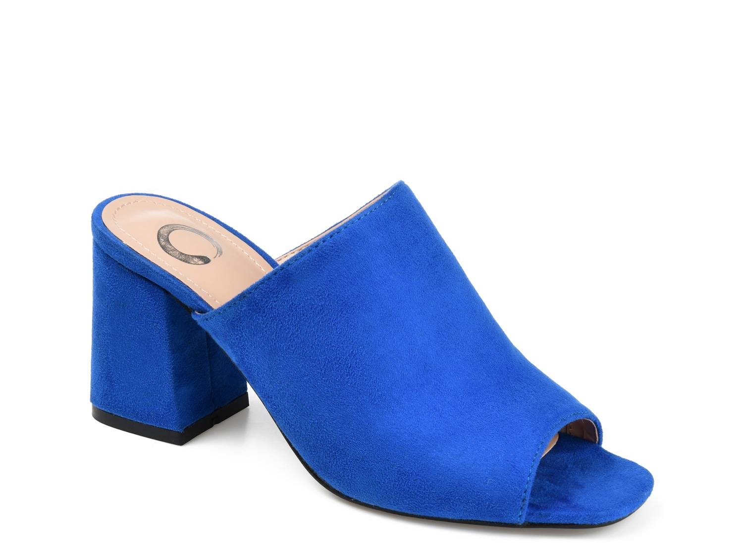 powder blue block heels