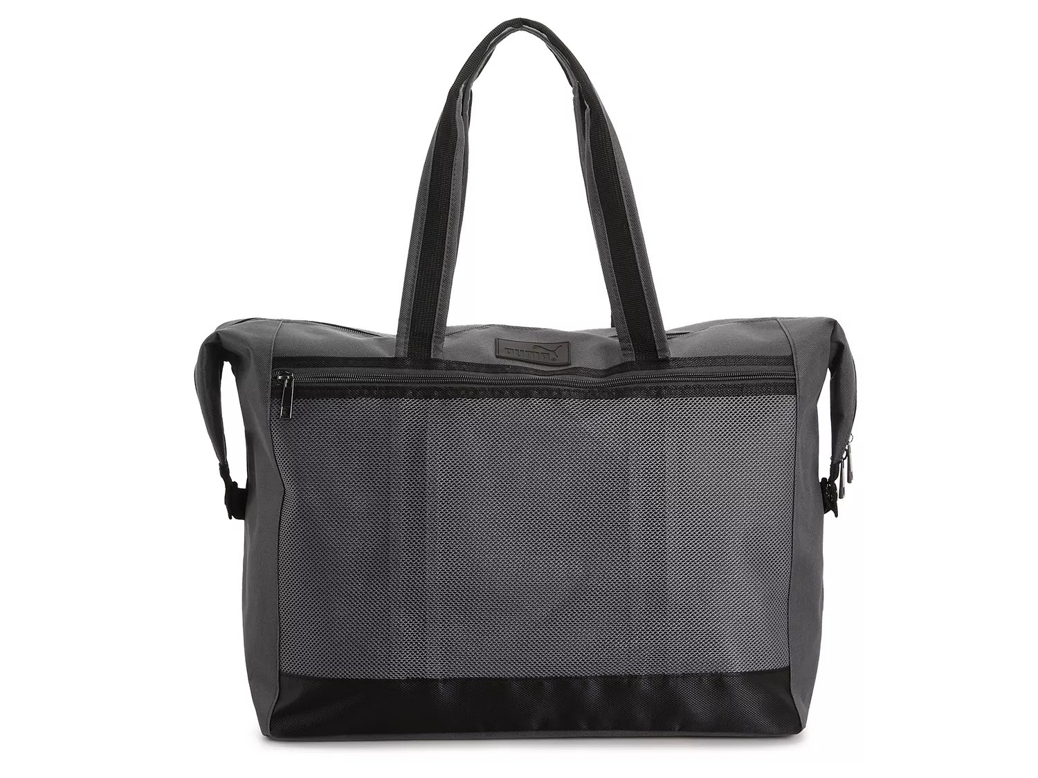 dsw gray duffle bag