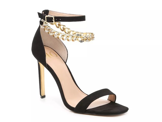 Dsw black and online gold heels