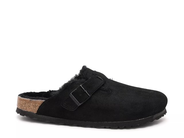 Boston Shearling Suede Leather Black