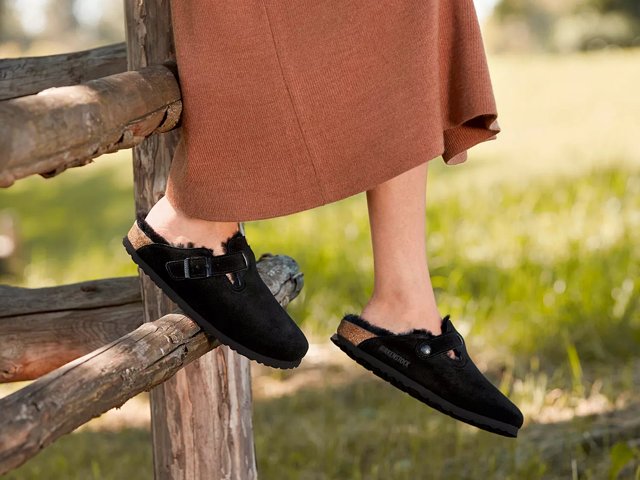 Birkenstock Boston Shearling Clog - Women's - Free Shipping Birkenstock Boston Shearling Clog - Women's - Free Shipping