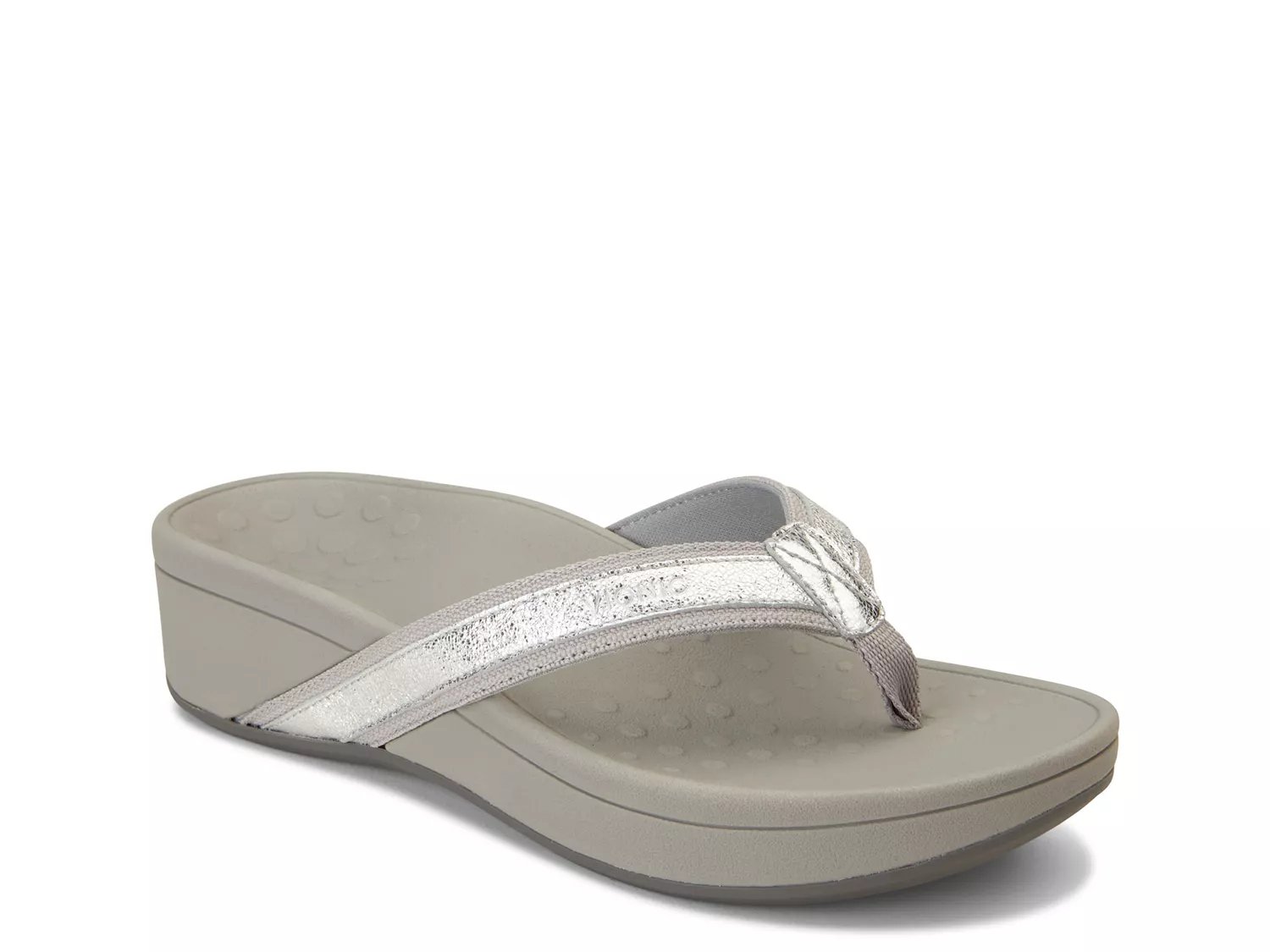 silver vionic shoes