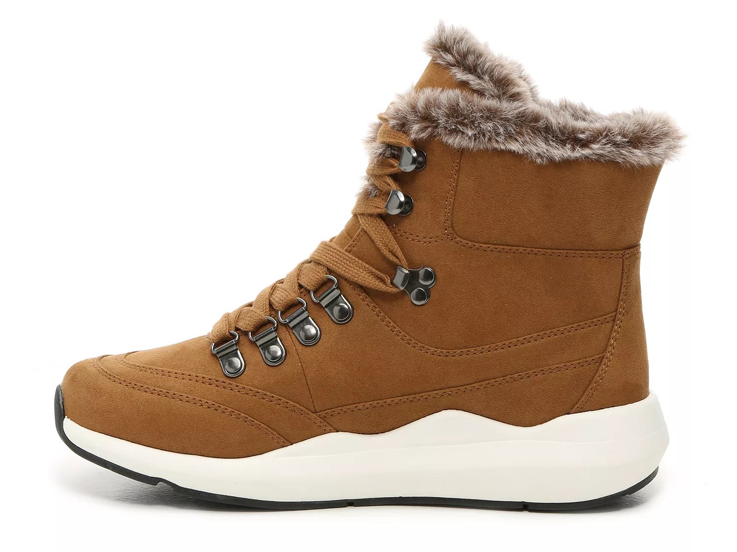 leather & nylon hiker booties