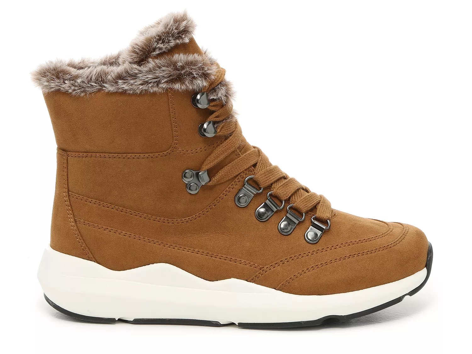 leather & nylon hiker booties