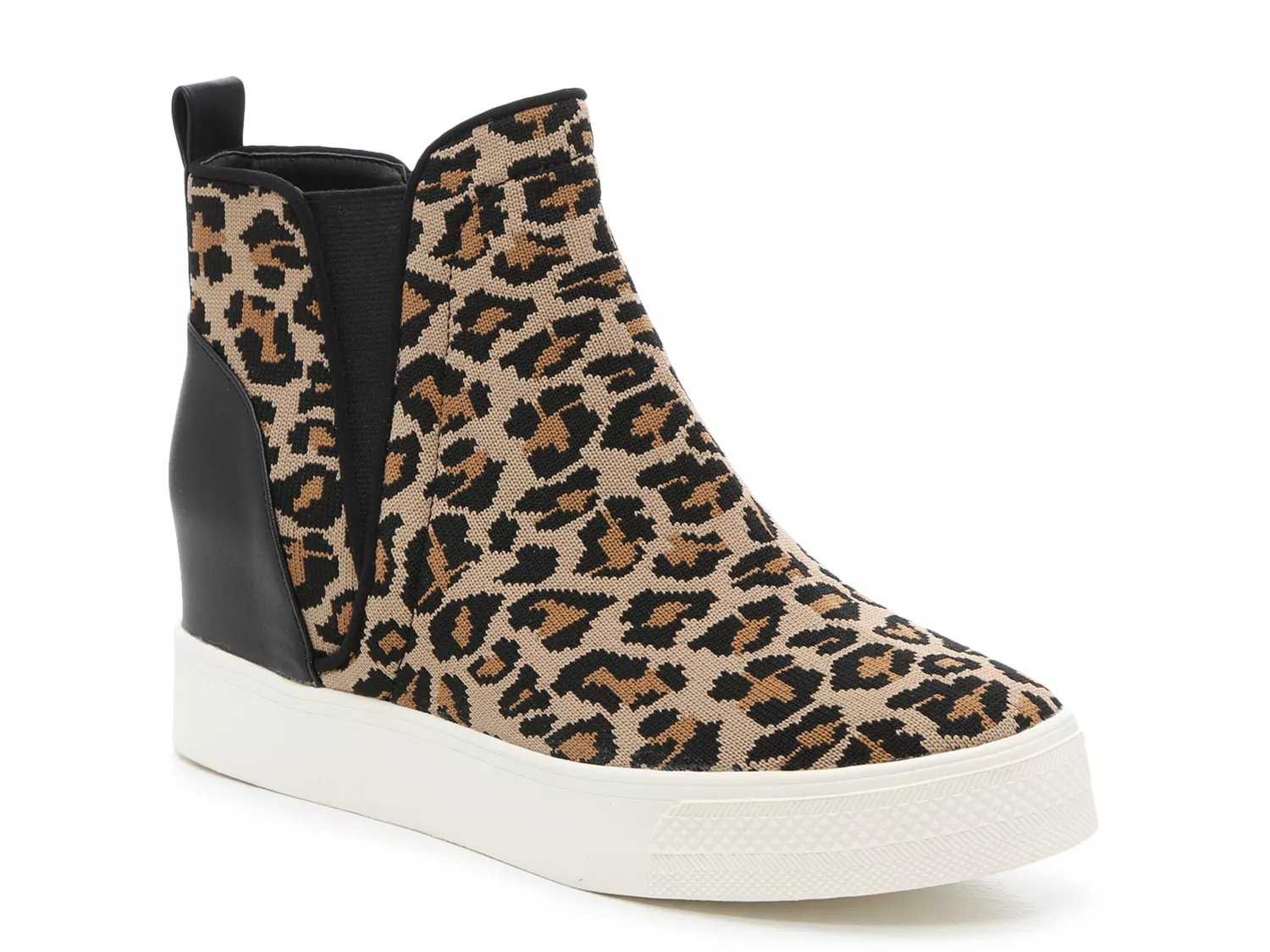 steve madden perforated wedge sneaker