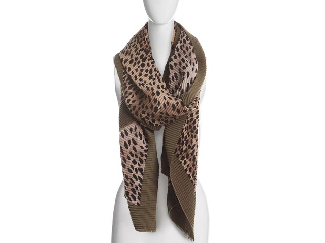 Crown Vintage Leopard Print Scarf