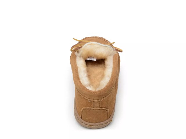 Minnetonka Sheepskin Hardsole Moccasin Slipper