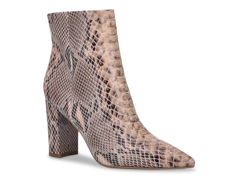 snakeskin booties dsw