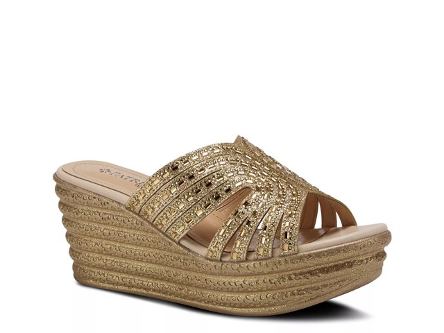 Dsw gold hotsell wedge sandals