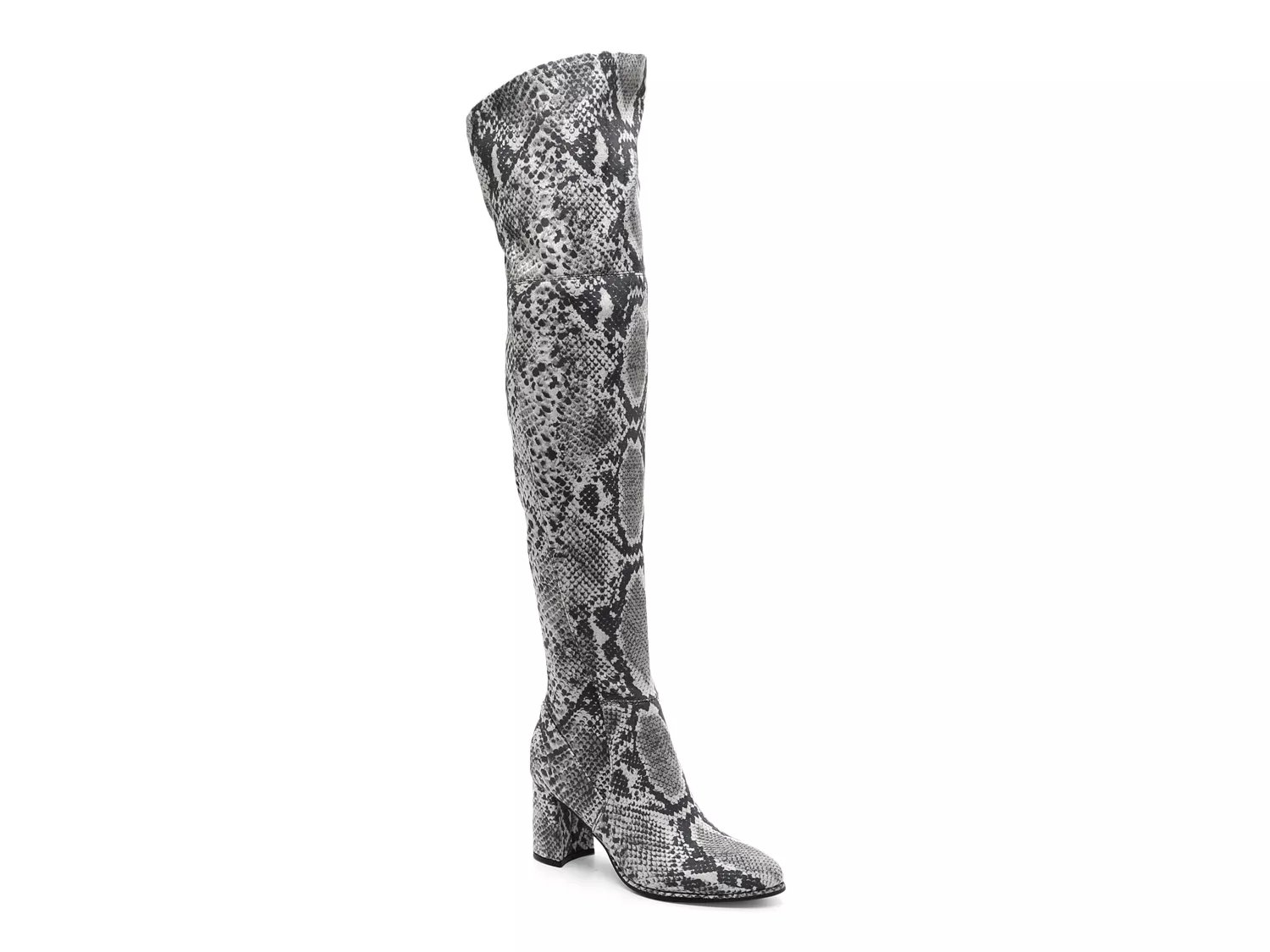 dsw black boots knee high